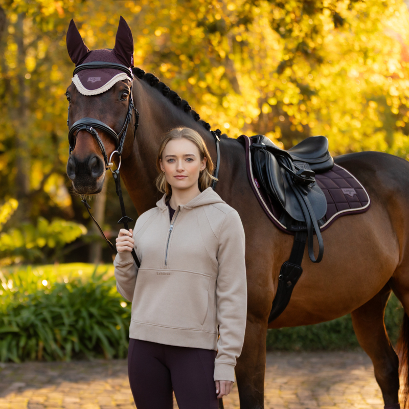 LeMieux Henrietta Half Zip Hoodie - Almond-6