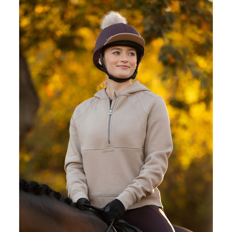 LeMieux Henrietta Half Zip Hoodie - Almond-5