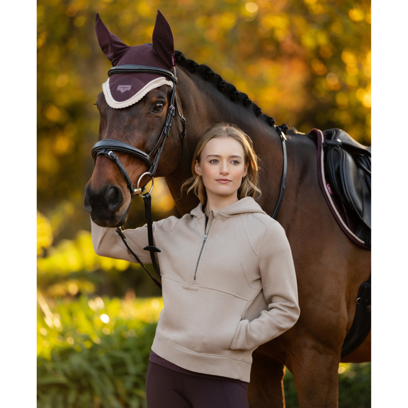 LeMieux Henrietta Half Zip Hoodie - Almond-4