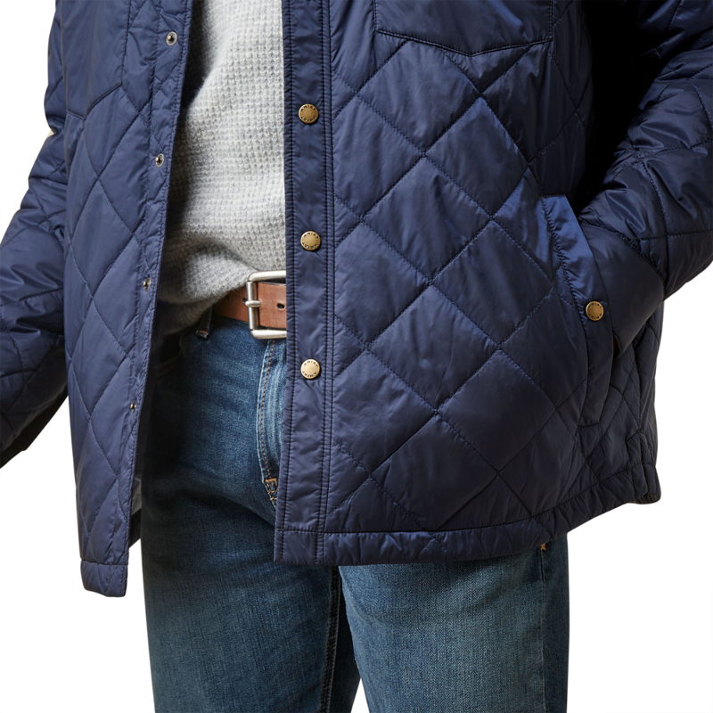 Ariat Men's Stinson Shirt Jacket - Navy-3