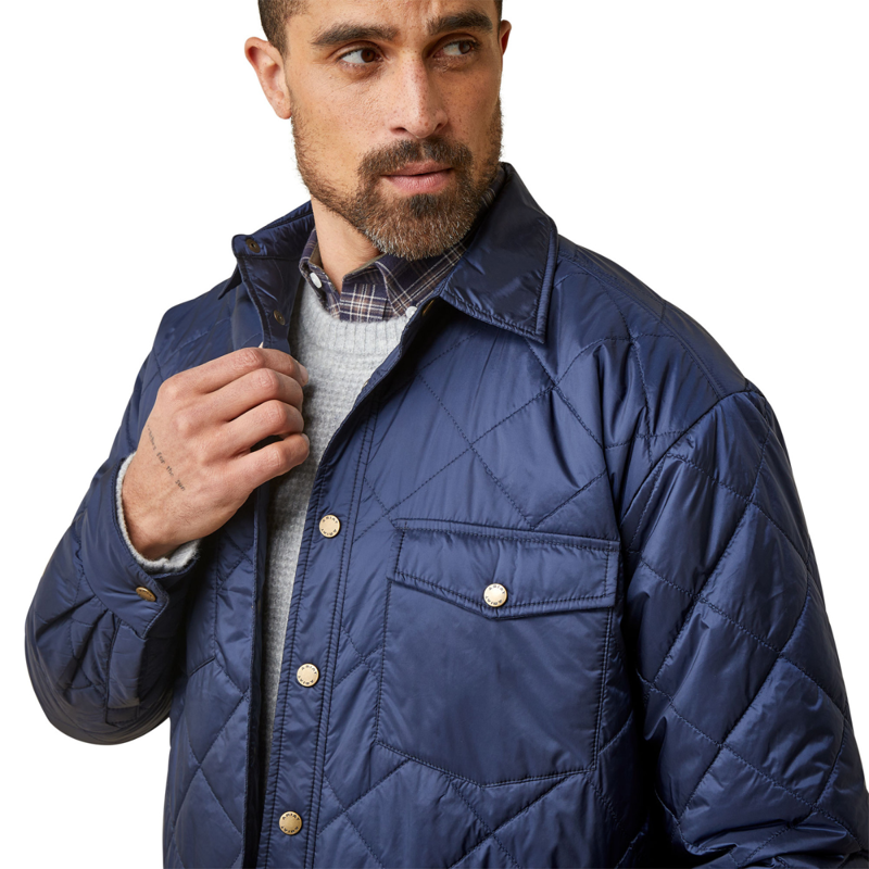 Ariat Men's Stinson Shirt Jacket - Navy-2
