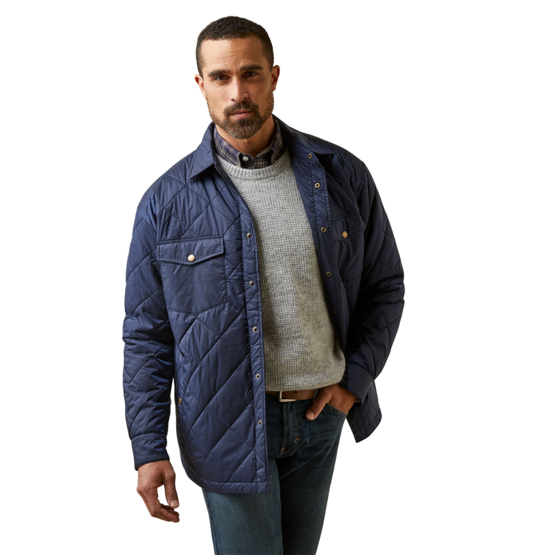 Ariat Men's Stinson Shirt Jacket - Navy
