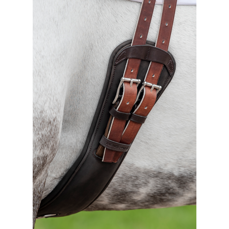Henry James Symmetry Anatomic Short Girth - Havana Brown-5