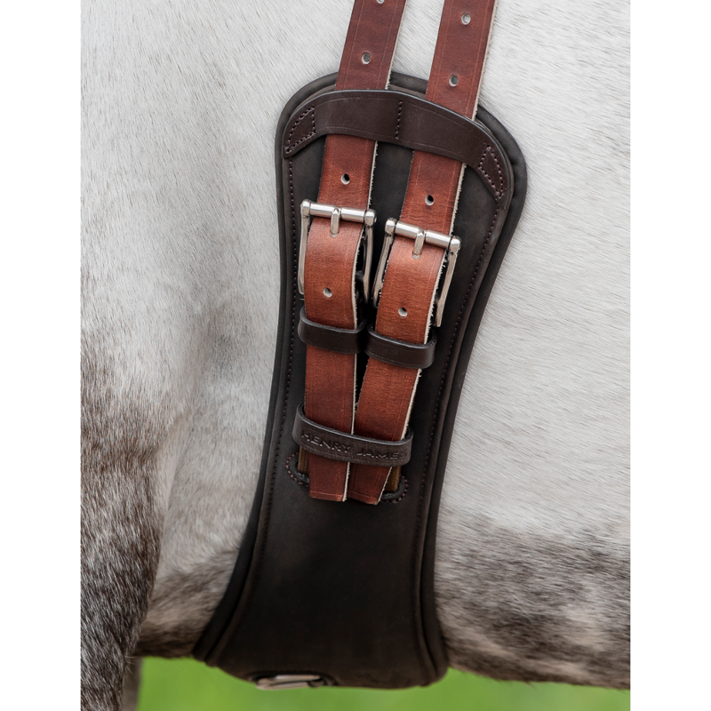 Henry James Symmetry Anatomic Short Girth - Havana Brown-4