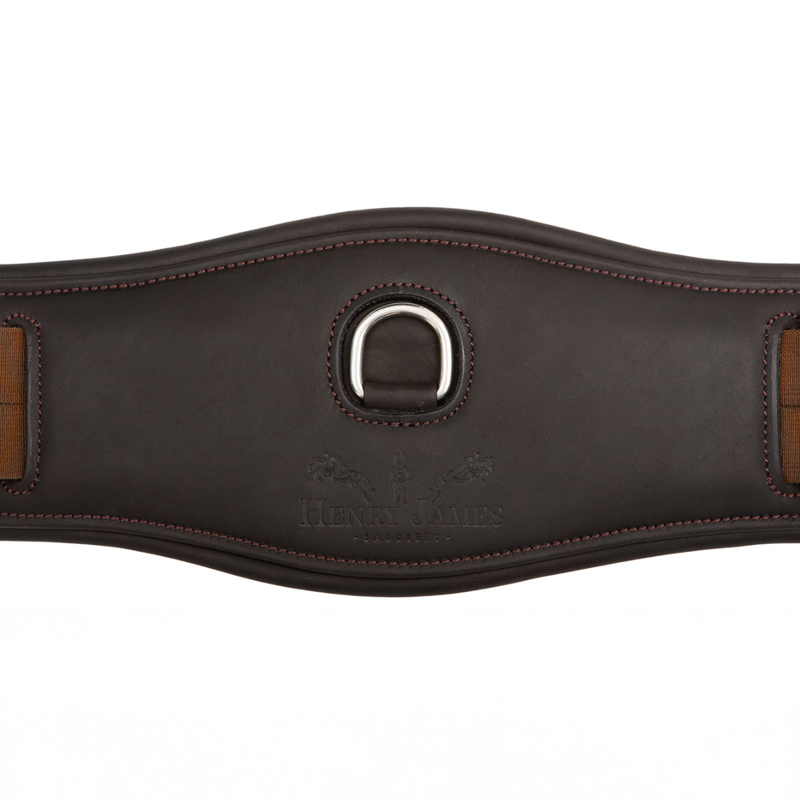 Henry James Symmetry Anatomic Short Girth - Havana Brown-3