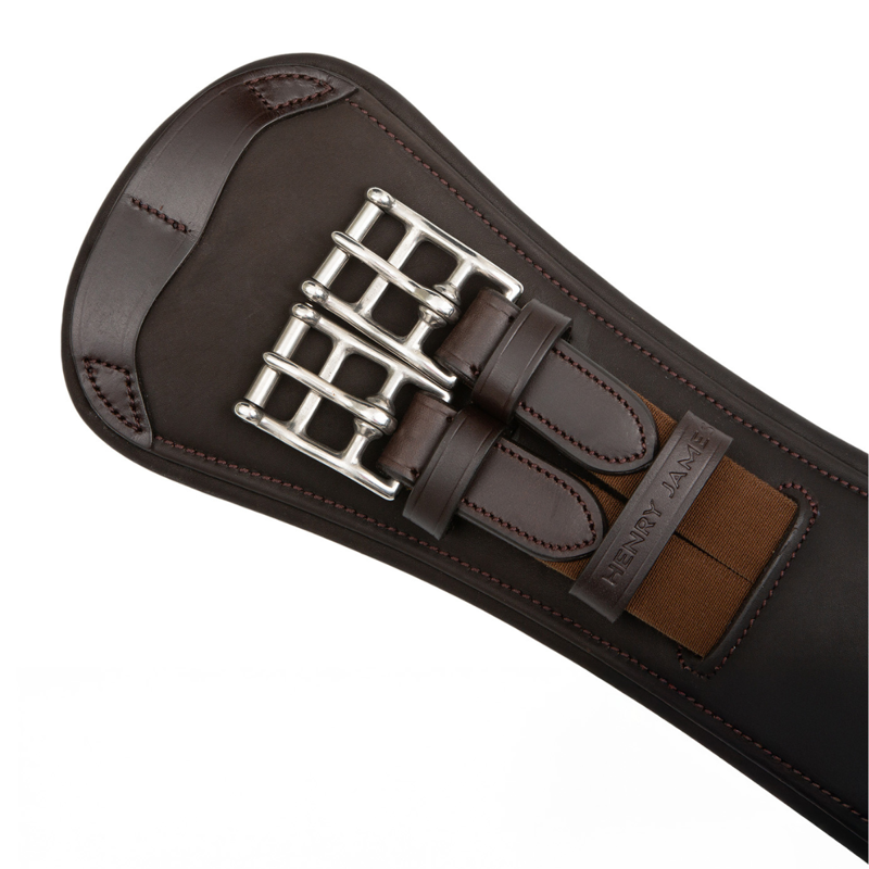 Henry James Symmetry Anatomic Short Girth - Havana Brown-2