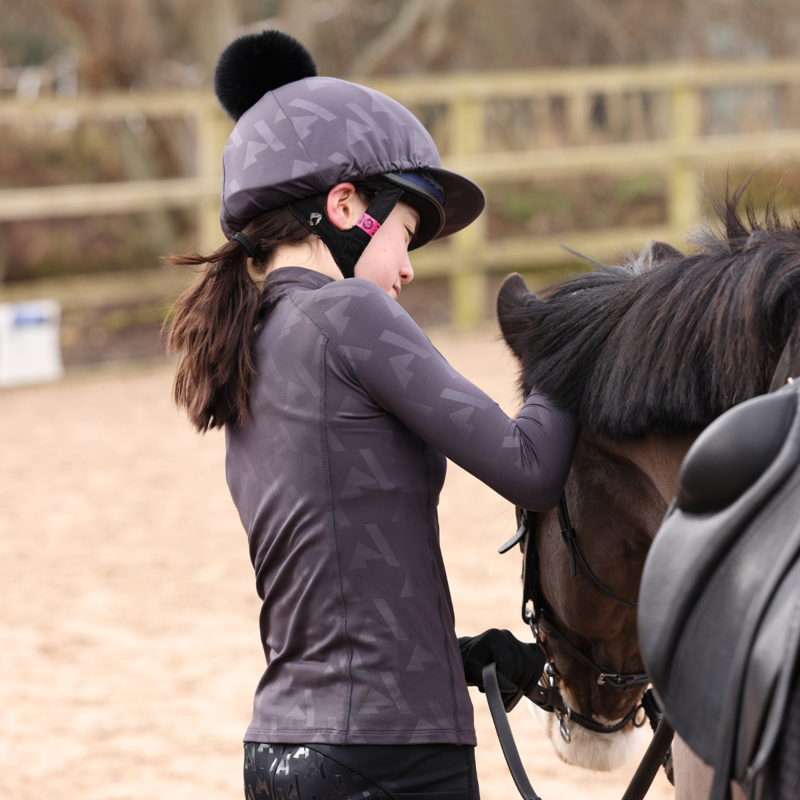 Aubrion Young Rider React Winter Base Layer - Shadow-12