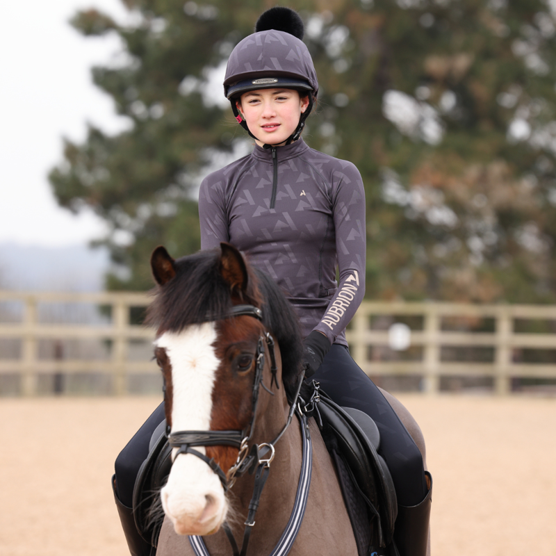 Aubrion Young Rider React Winter Base Layer - Shadow-11