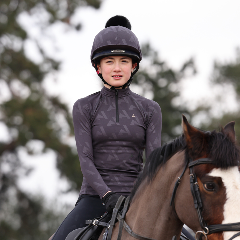 Aubrion Young Rider React Winter Base Layer - Shadow-10