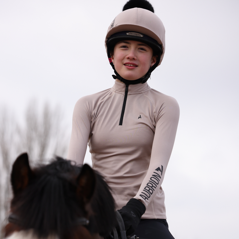 Aubrion Young Rider React Winter Base Layer - Sand-9