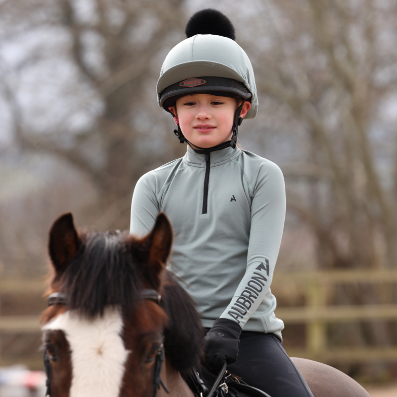 Aubrion Young Rider React Winter Base Layer - Sage-8