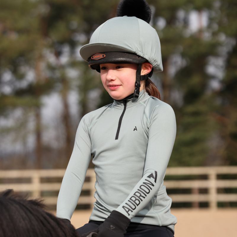 Aubrion Young Rider React Winter Base Layer - Sage-7