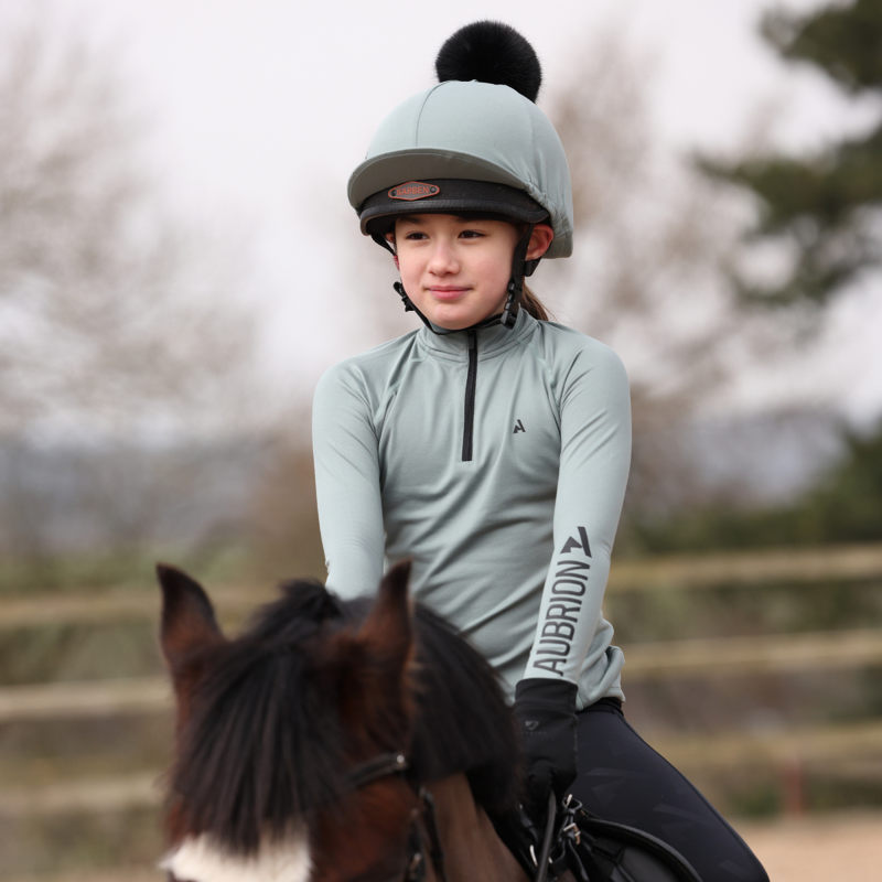 Aubrion Young Rider React Winter Base Layer - Sage-6