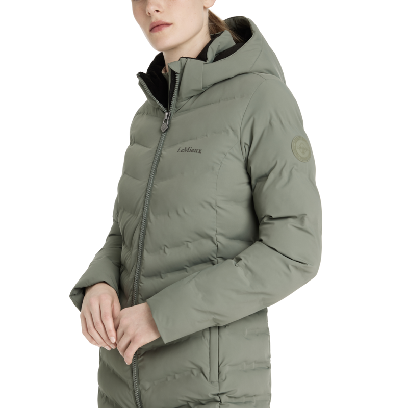 LeMieux Hayley Water Resistant Longline Puffer Coat - Rosemary-4
