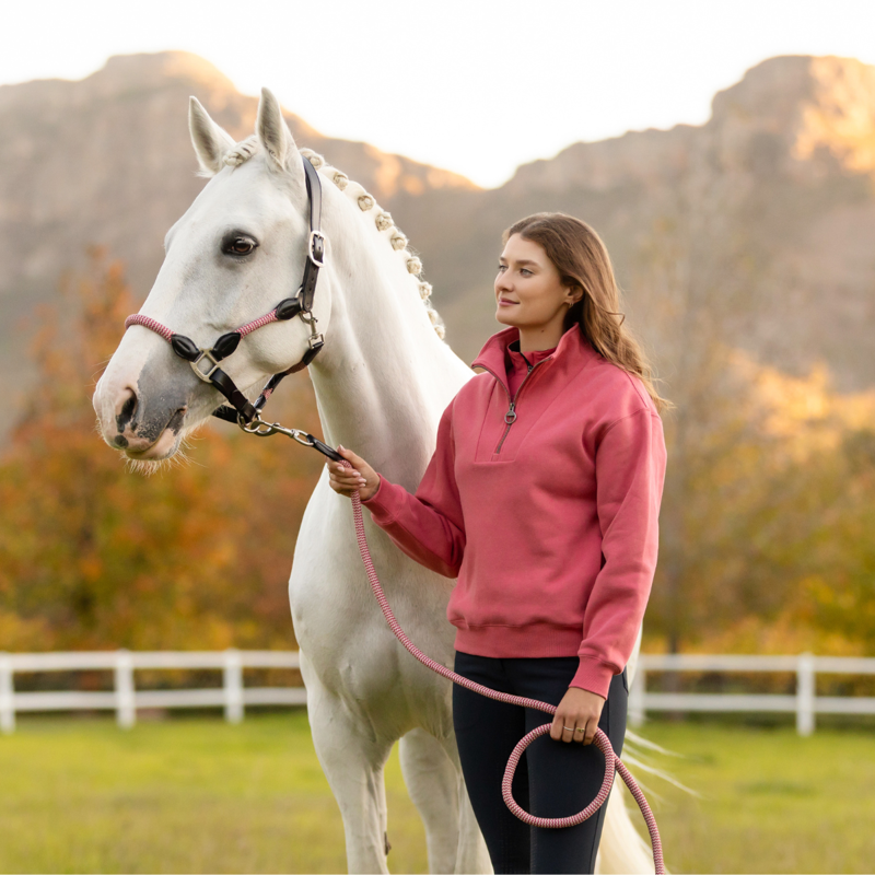 LeMieux Keira Quarter Zip Sweat - Cranberry-4