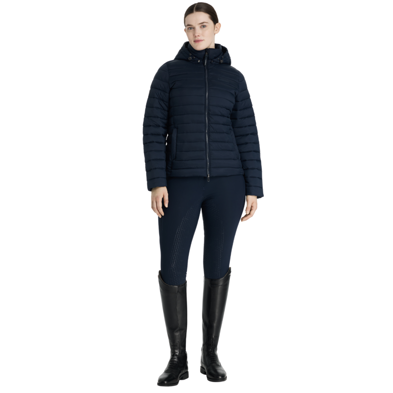 LeMieux Rose Hooded Puffer Jacket - Navy-3