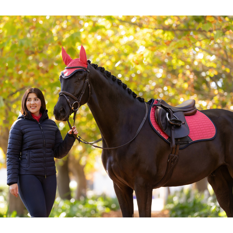 LeMieux Rose Hooded Puffer Jacket - Navy-5