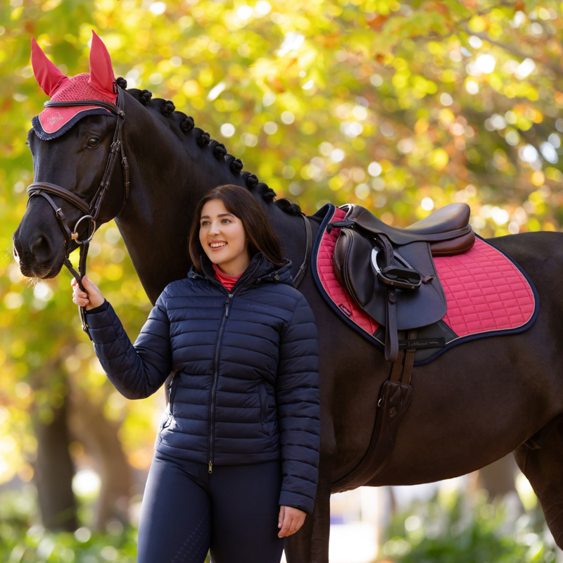 LeMieux Rose Hooded Puffer Jacket - Navy-4
