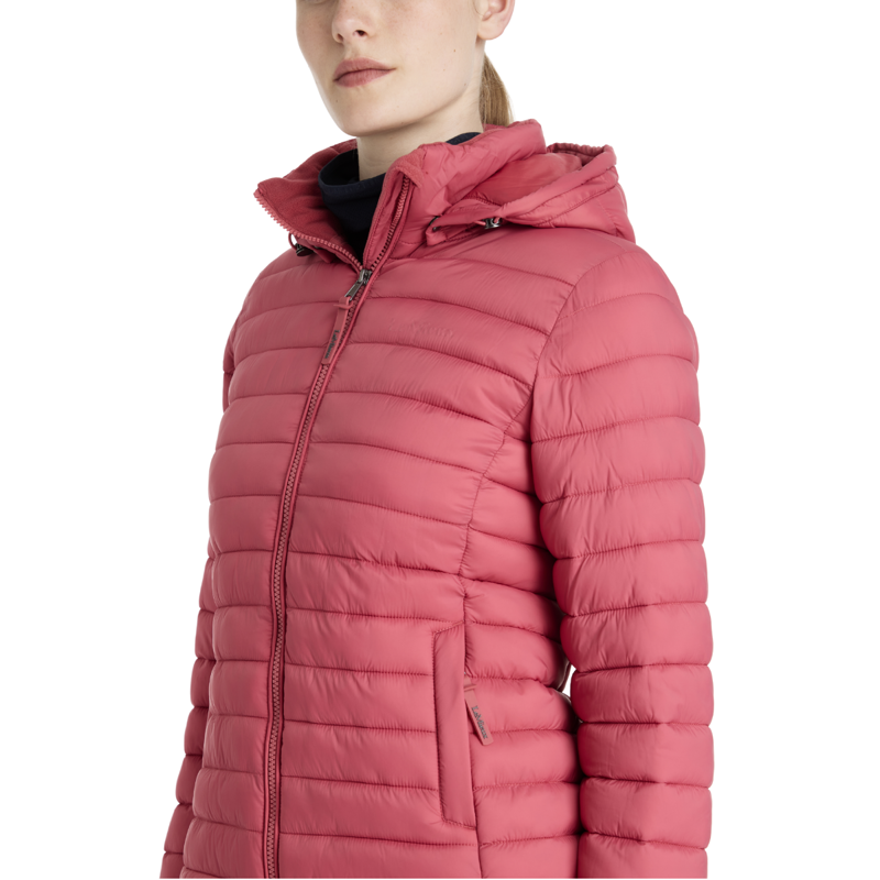 LeMieux Rose Hooded Puffer Jacket - Cranberry-2