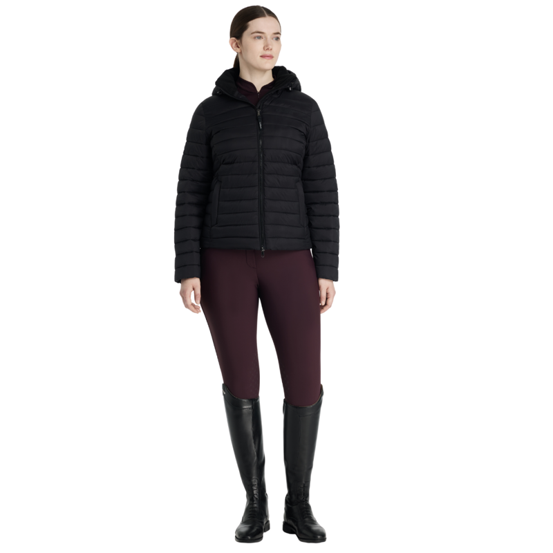 LeMieux Rose Hooded Puffer Jacket - Black-2