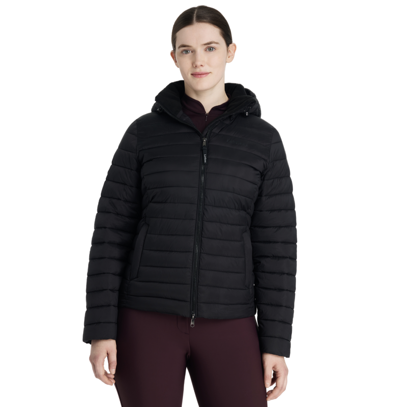 LeMieux Rose Hooded Puffer Jacket - Black