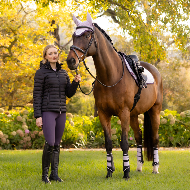 LeMieux Rose Hooded Puffer Jacket - Black-5