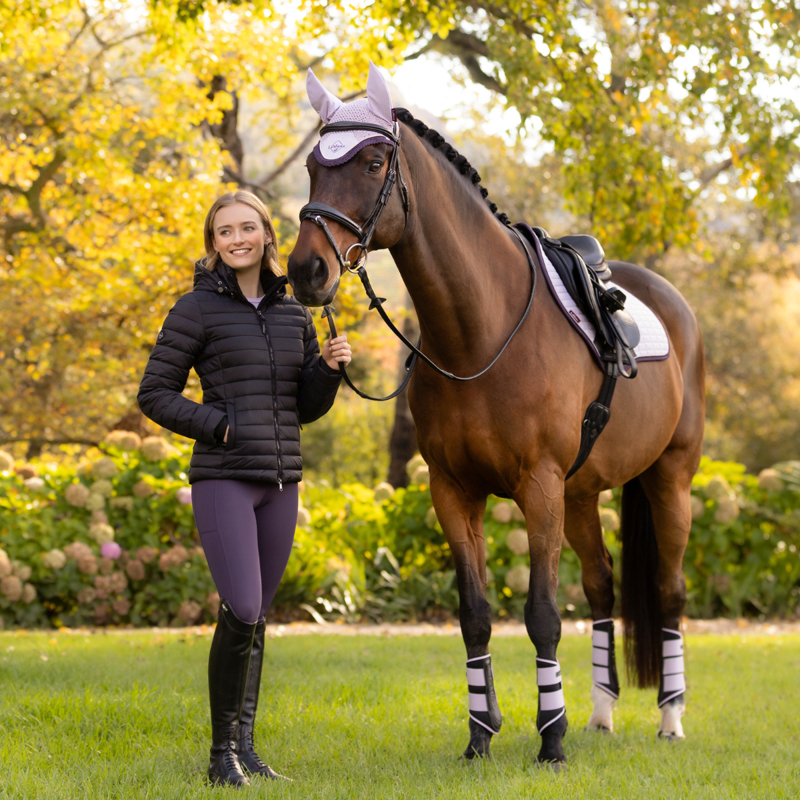 LeMieux Rose Hooded Puffer Jacket - Black-4