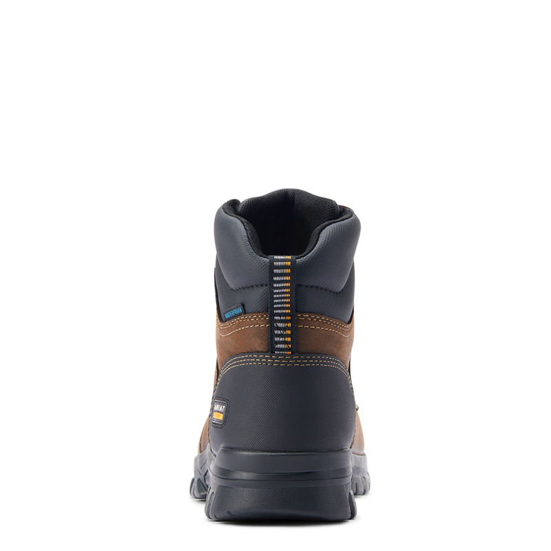 Ariat Men's Treadfast 6 Waterproof steel Toe Work Boot - Standard - Dark Brown-2