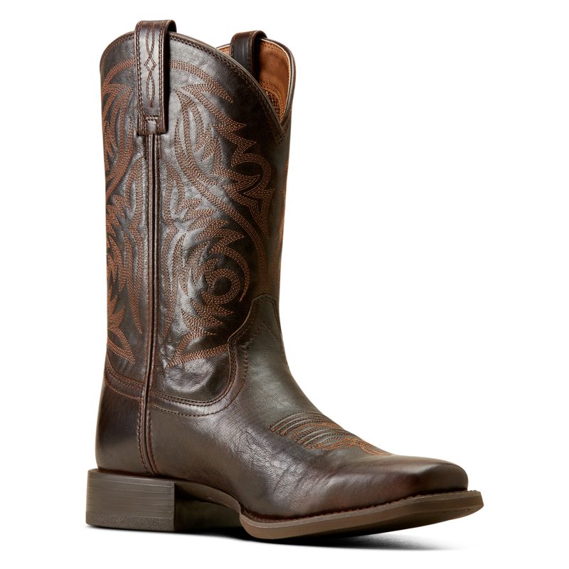 Ariat Men's Sport Herdsman Cowboy Boot - Burnished Chocolate-3