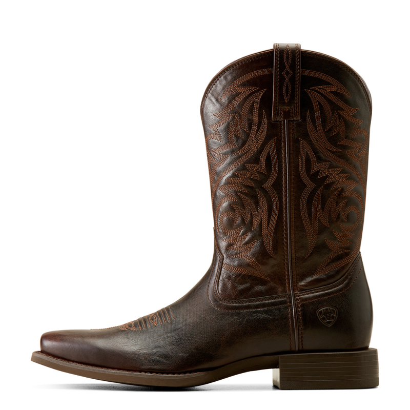 Ariat Men's Sport Herdsman Cowboy Boot - Burnished Chocolate-1