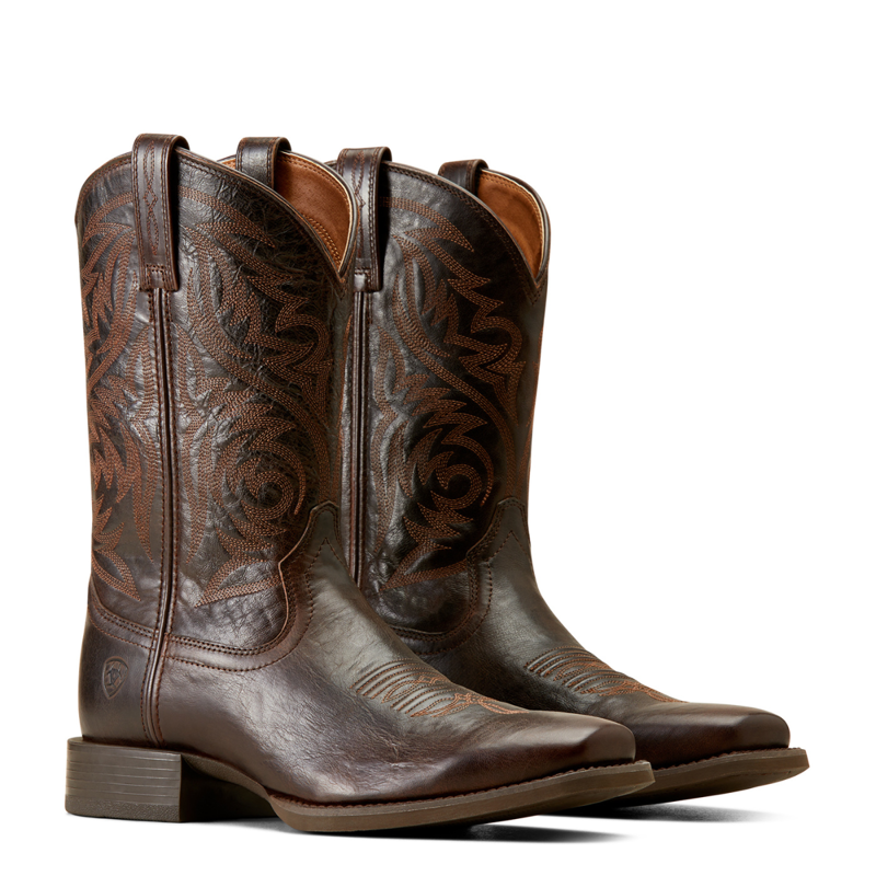 Ariat Men's Sport Herdsman Cowboy Boot - Burnished Chocolate-4