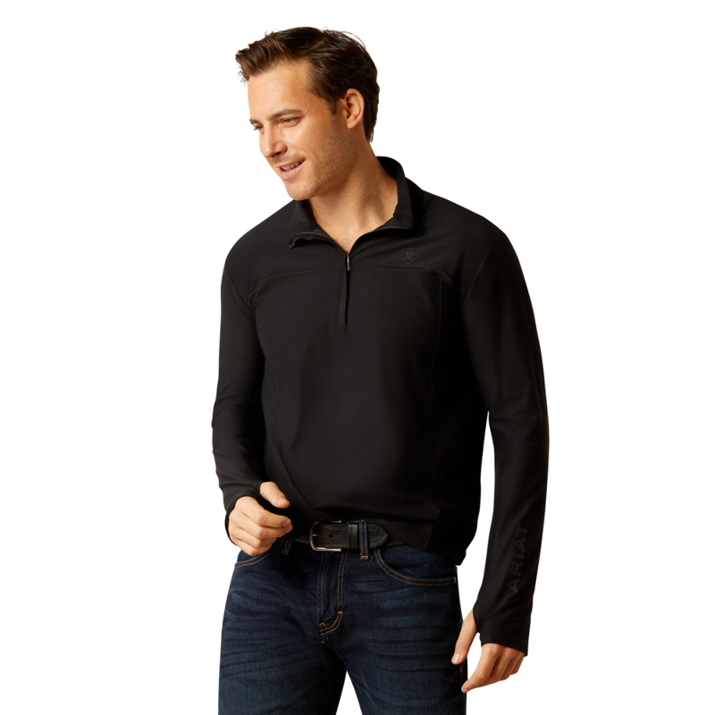 Ariat Men's Lowell 3.0 1/4 Zip Baselayer - Black