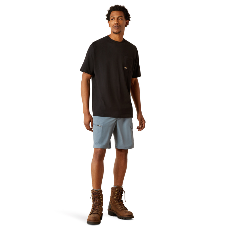 Ariat Men's Rebar Cotton Strong Hardhead T-Shirt - Black-4