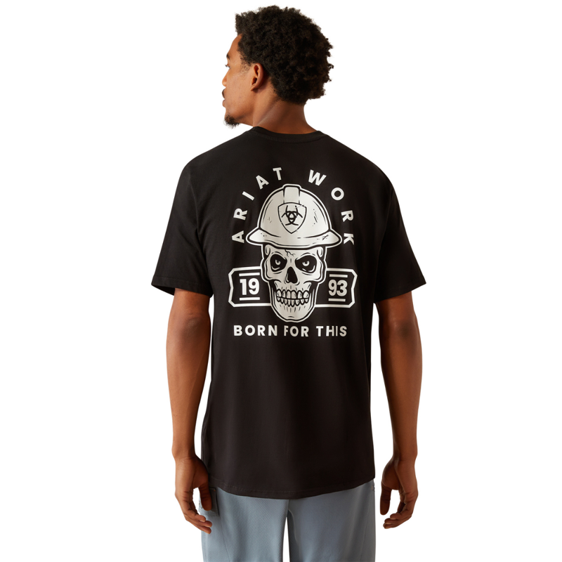 Ariat Men's Rebar Cotton Strong Hardhead T-Shirt - Black-1