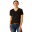 Ariat Women's Rebar Cotton Strong Standard V-Neck T-Shirt - Black
