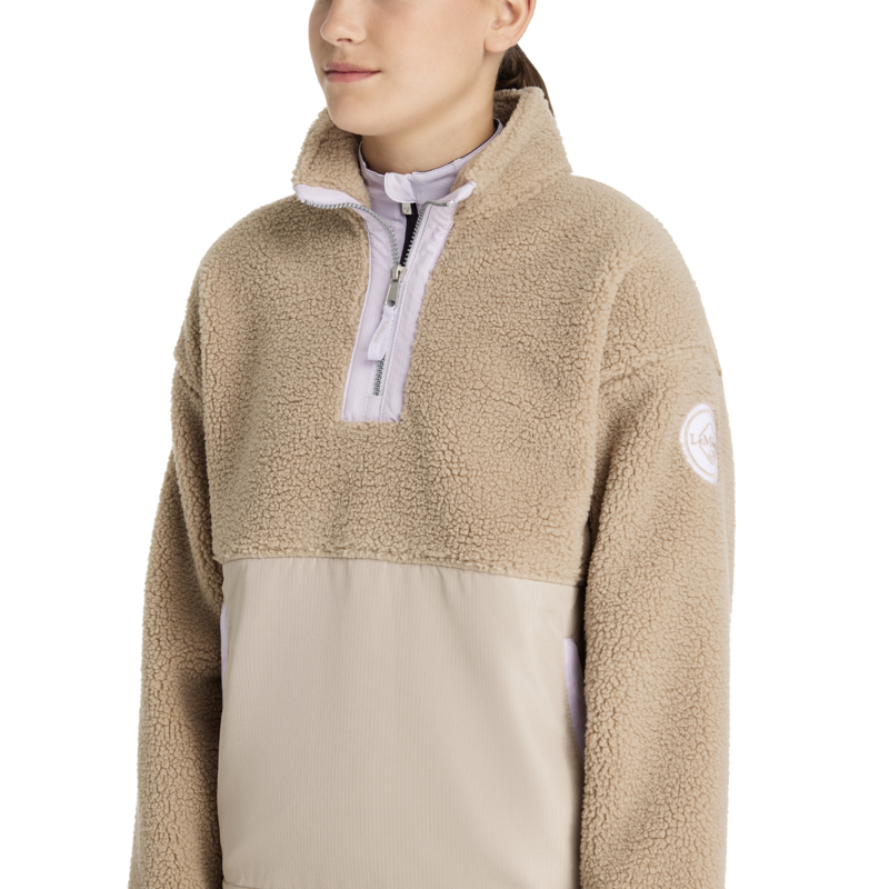 LeMieux Young Rider Tammy Teddy Fleece - Almond-2