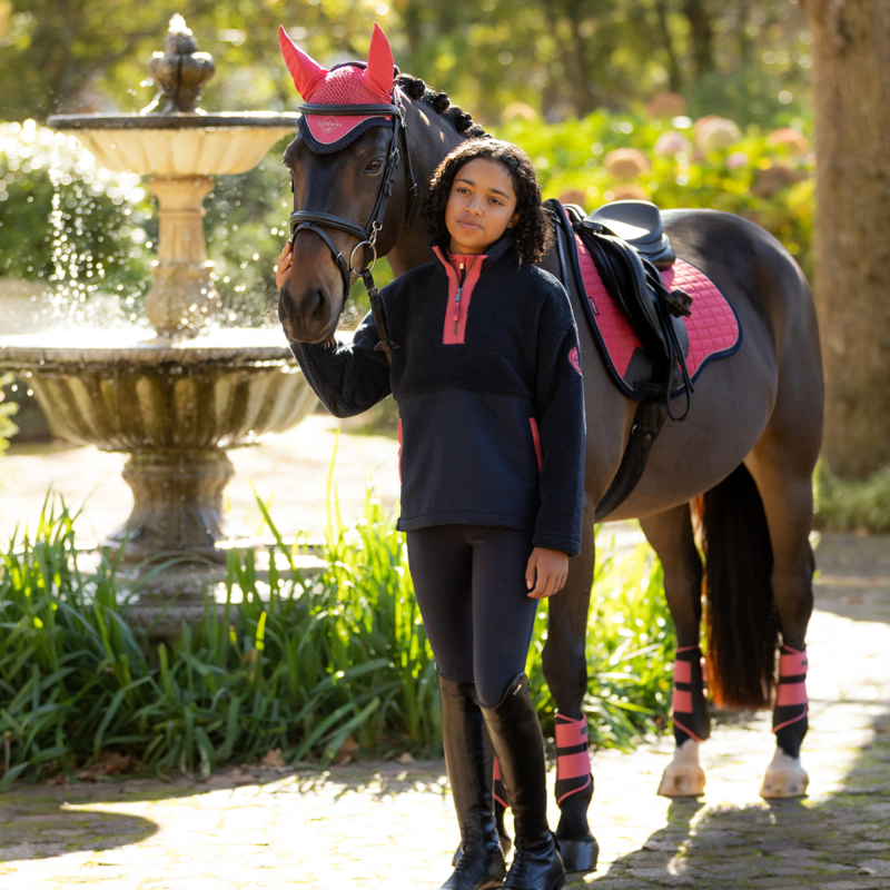 LeMieux Young Rider Tammy Teddy Fleece - Navy-5