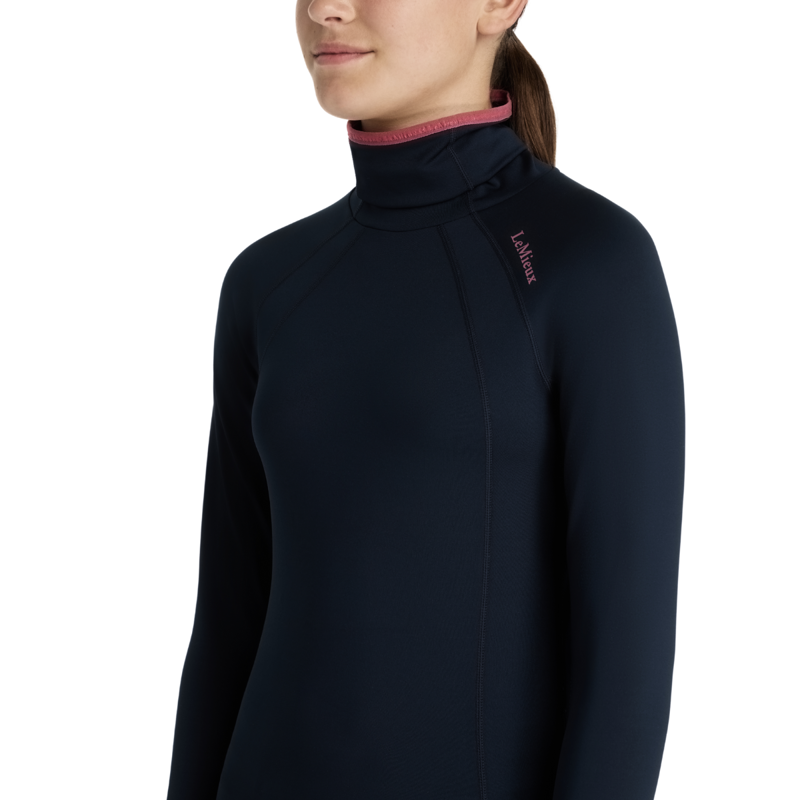 LeMieux Young Rider Savannah Snood Mesh Base Layer - Navy-3