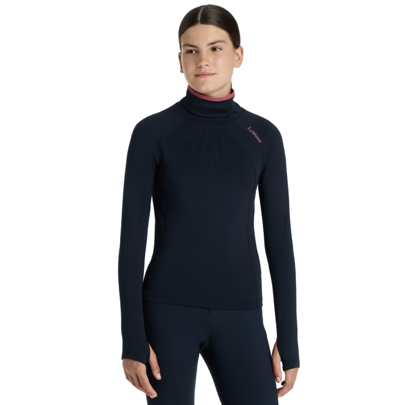 LeMieux Young Rider Savannah Snood Mesh Base Layer - Navy