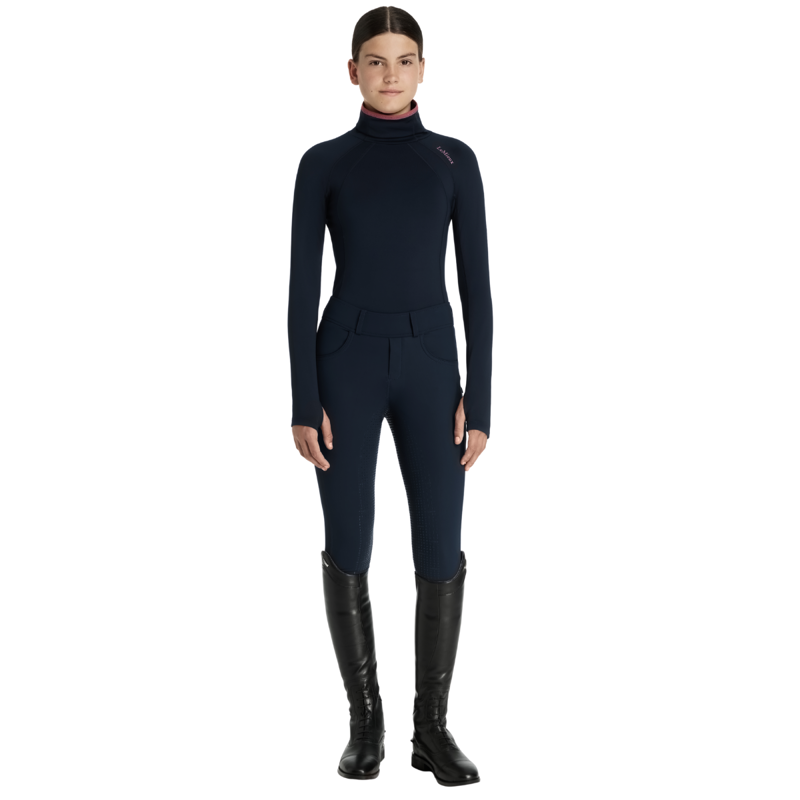 LeMieux Young Rider Savannah Snood Mesh Base Layer - Navy-2