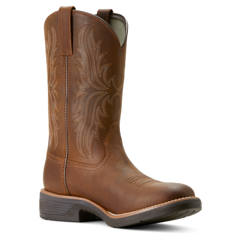 Ariat Men's Ridgeback Round Toe Cowboy Boot - Regular - Distressed Tan-3