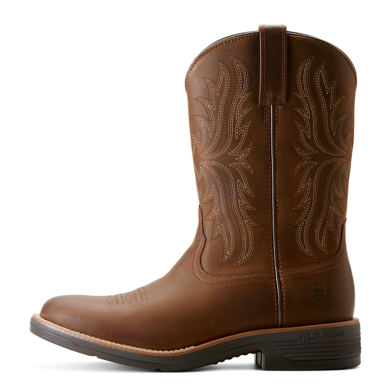 Ariat Men's Ridgeback Round Toe Cowboy Boot - Regular - Distressed Tan-1