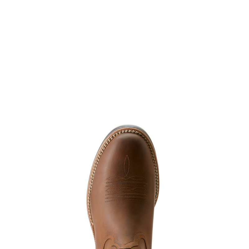 Ariat Men's Ridgeback Round Toe Cowboy Boot - Regular - Distressed Tan-5