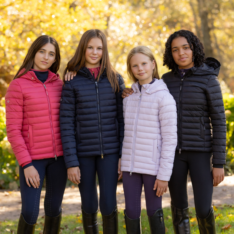 LeMieux Young Rider Ruby Puffer Jacket - Lilac-5