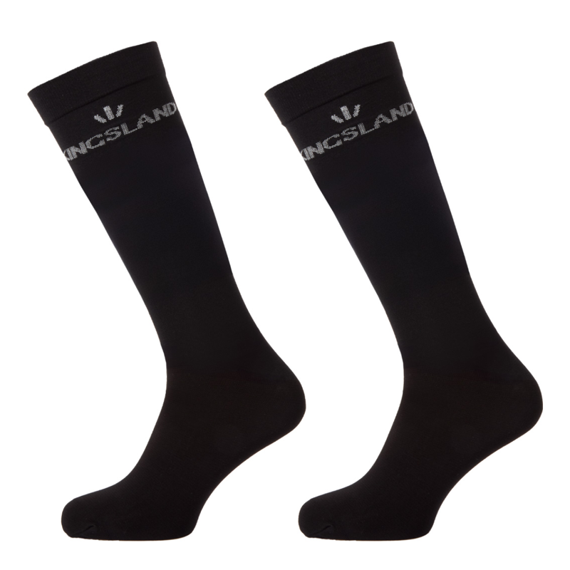 Kingsland KLMona Dressage Show Socks 2-Pack - Black