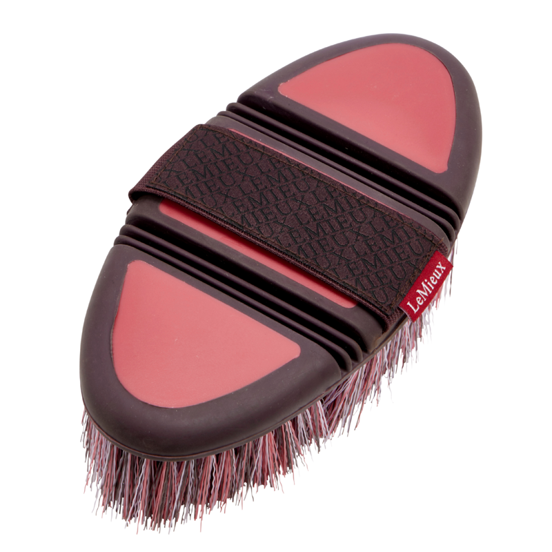 LeMieux Flexi Flicky Brush - Cranberry-2