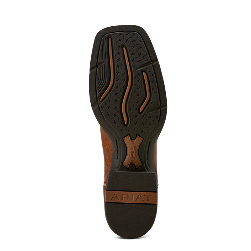 Ariat Women's Round Up Wide Square Toe StretchFit Western Boot - Arizona Brown-7