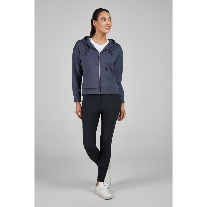 Pikeur Ladies Hoody Jacket - Graphite Blue-2