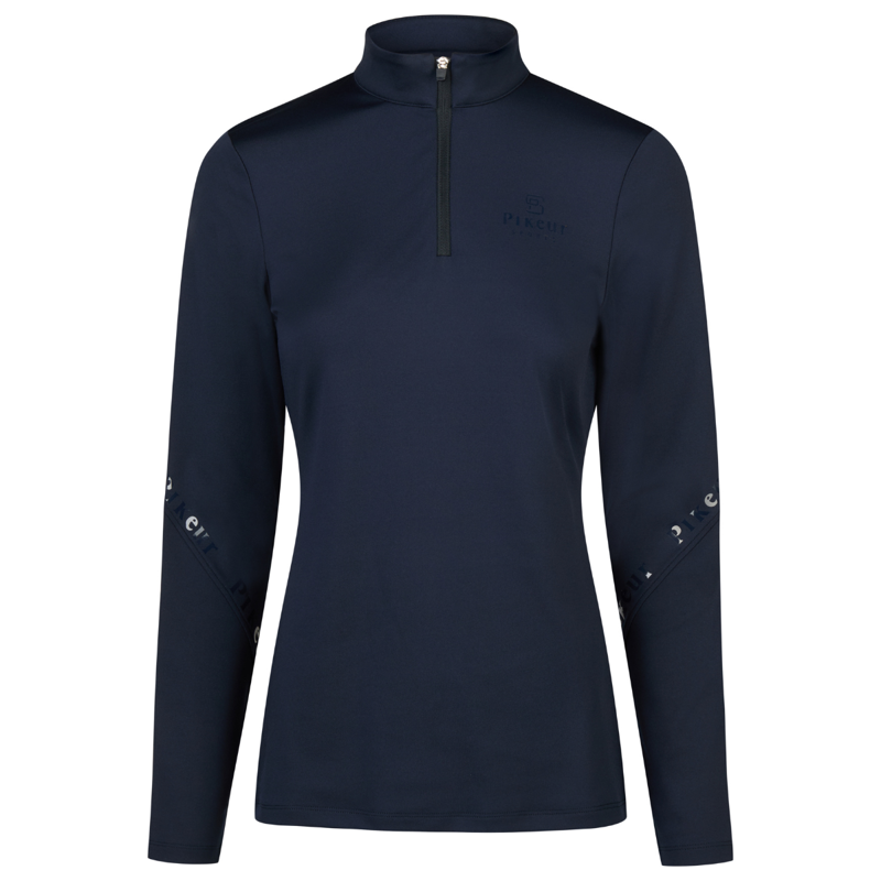 Pikeur Ladies Zip Training Shirt - Night Blue