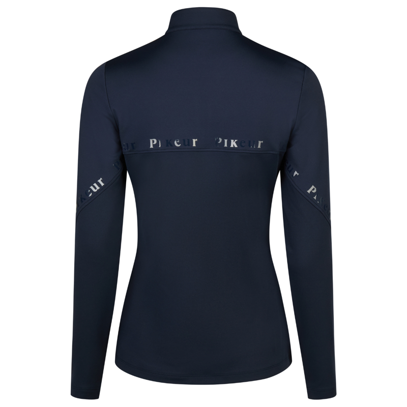 Pikeur Ladies Zip Training Shirt - Night Blue-1